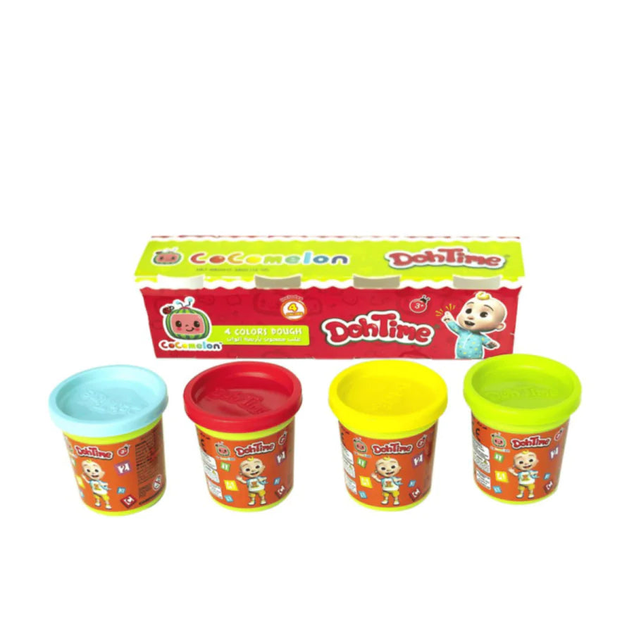 TOYPRO DohTime Cocomelon Bright Colors Dough 3Oz Pack Of 4 Assorted