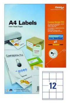 FORMTEC Label 1200 – 70 x 67.7 mm (Pack of 100 Sheets)