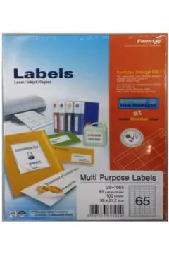 FORMTEC Label 6500 – 38 x 21 mm (Box of 100 Sheets)