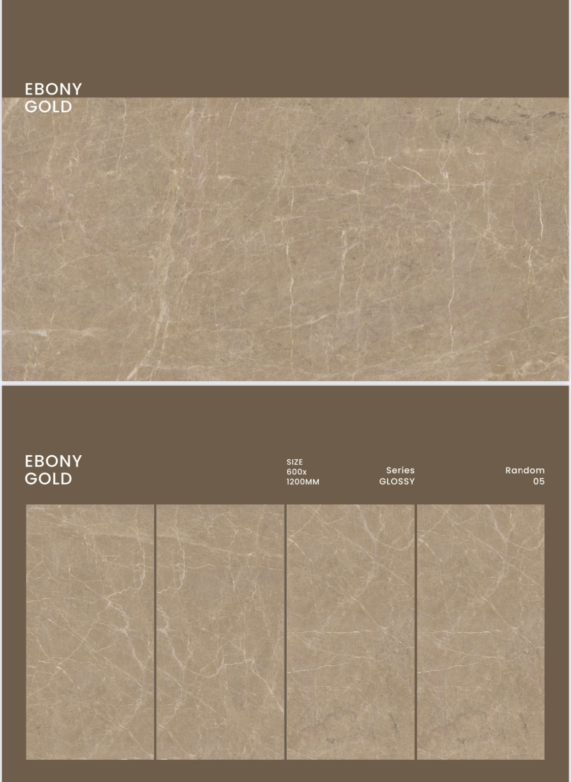 Tile-Ebony Gold Matt