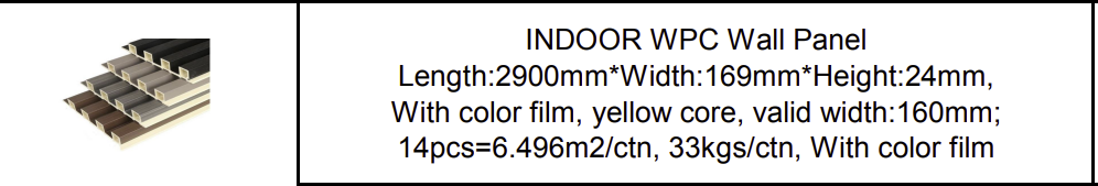 Indoor WPC Wall Panel