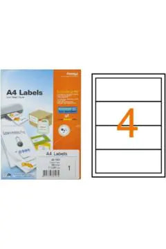 FORMTEC Label Sheet White 400 – 200 x 60 mm (Pack of 100 Sheets)