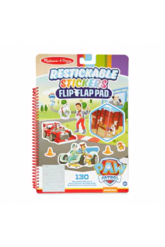 Melissa & Doug | PAW Patrol Restickable Stickers Flip-Flap Pad – Classic Missions
