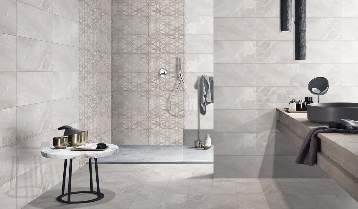 Violeta Silver Digital Wall Tile