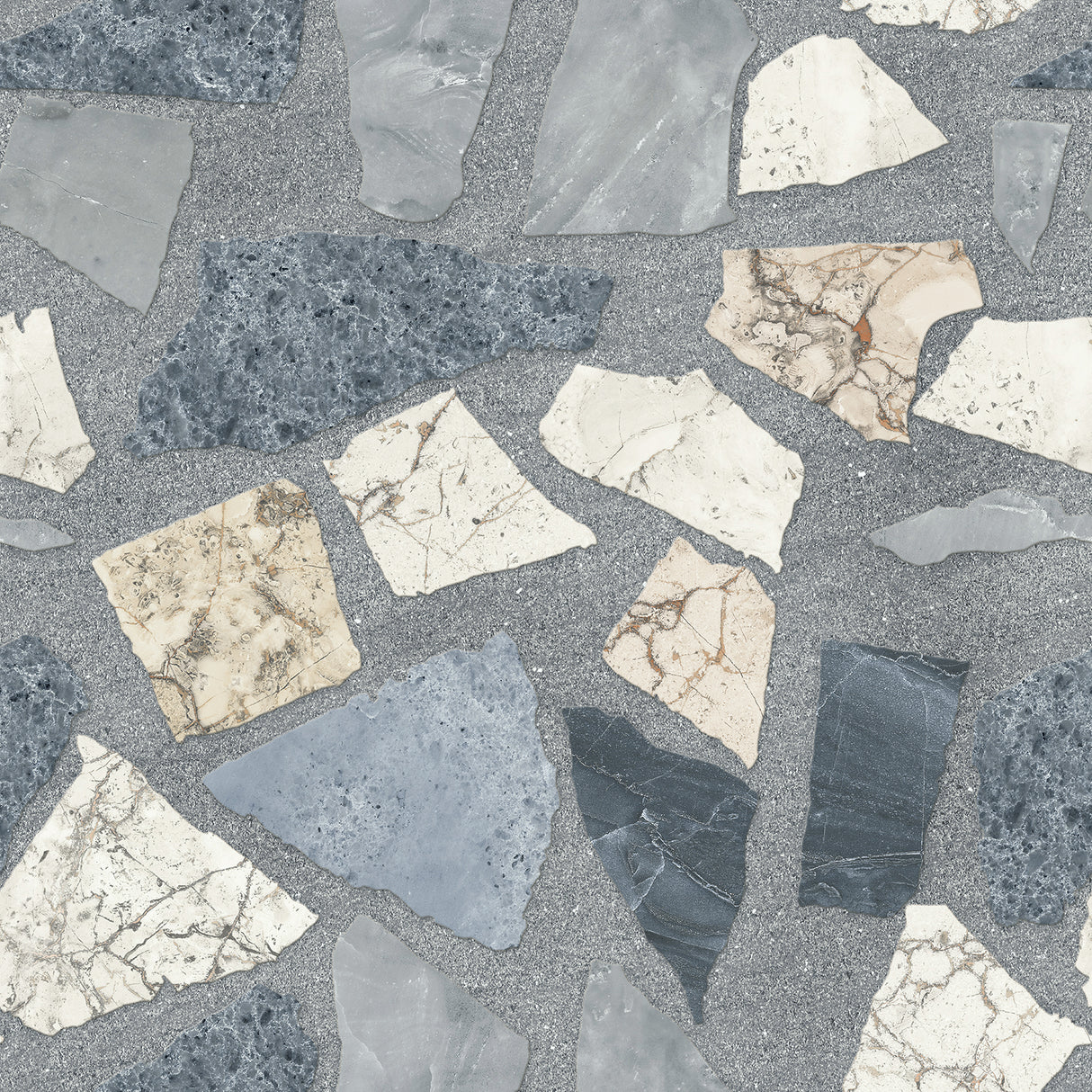 Grey Mosaic Outdoor Tile 7034 400×400×16mm