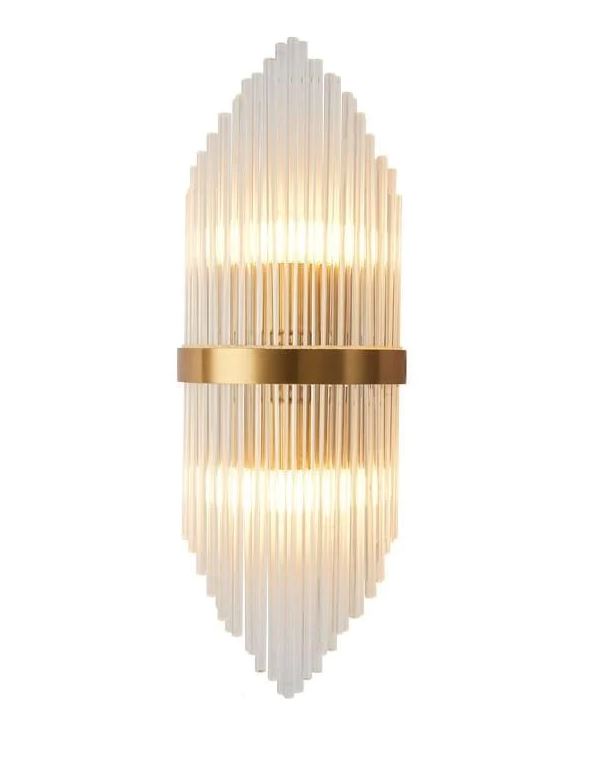 88002W/S Copper Crystal Wall Sconce