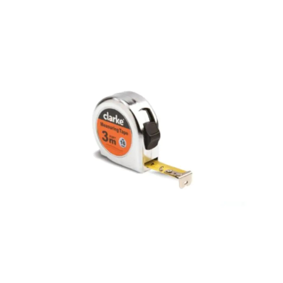 Measuring Tape 5mtr Chrome Finish Steel Body with Lock Mechanism Heavy Duty