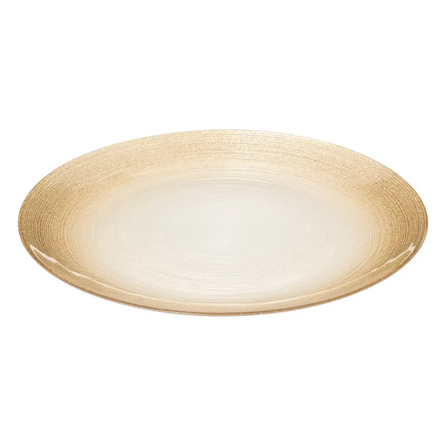 Sg Nacre Glass Presentation Plate