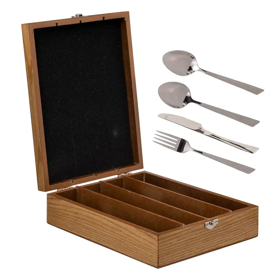 Sg Stainless Steel Cutlery Set W/storage