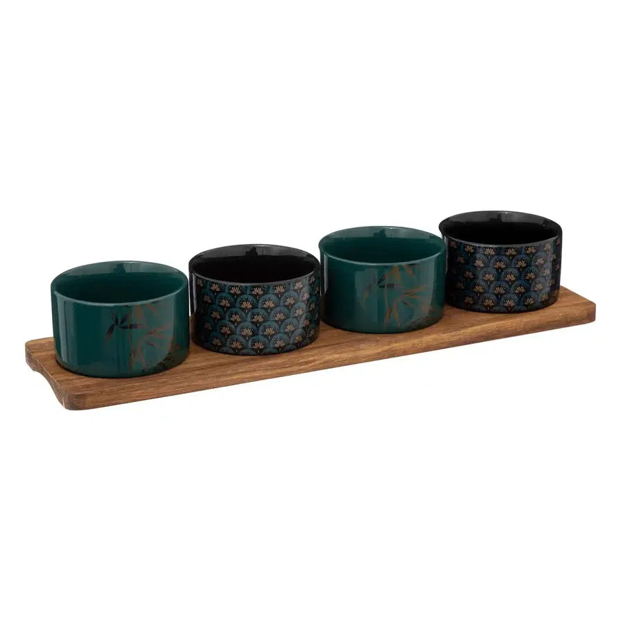 Sg Jiling Stoneware Appetizer Set