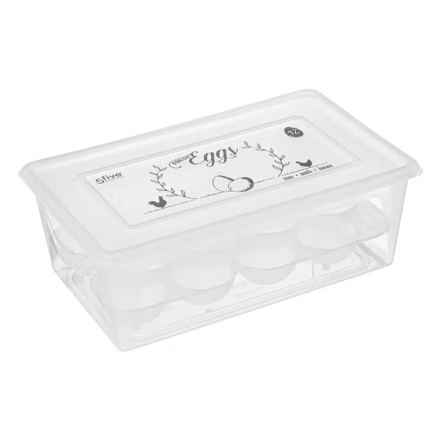 5five Plastic 12-slot Egg Box