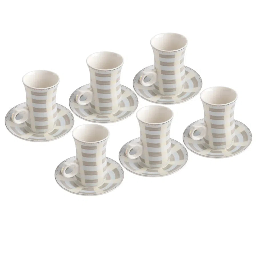 Orchid Prisma Ceramic Cup And Saucer Set