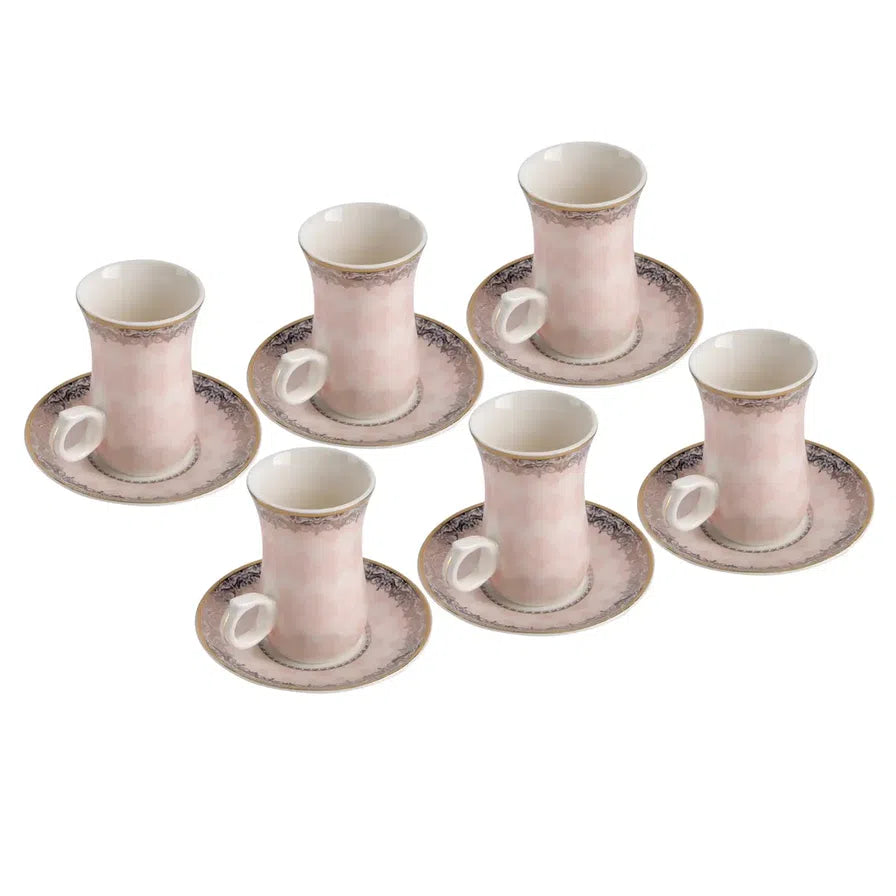 Orchid Amelia Ceramic Istikan Cup & Saucer Set