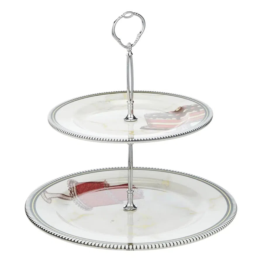 Edessa Blooming 2-tier Cake Stand