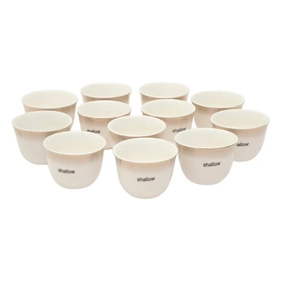 Shallow Glass Cawa Cup Set