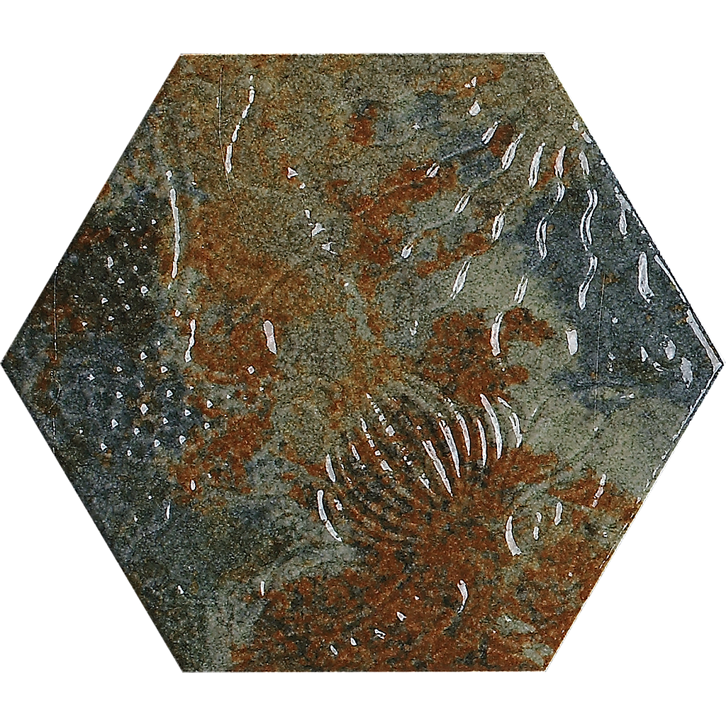 Tile HEXAGON PORC. GAUDI REACTIVE OCEAN