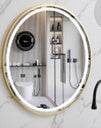 233-G Gold Frame LED mirror with Aluminum Frame W60* H60 cm (135349)