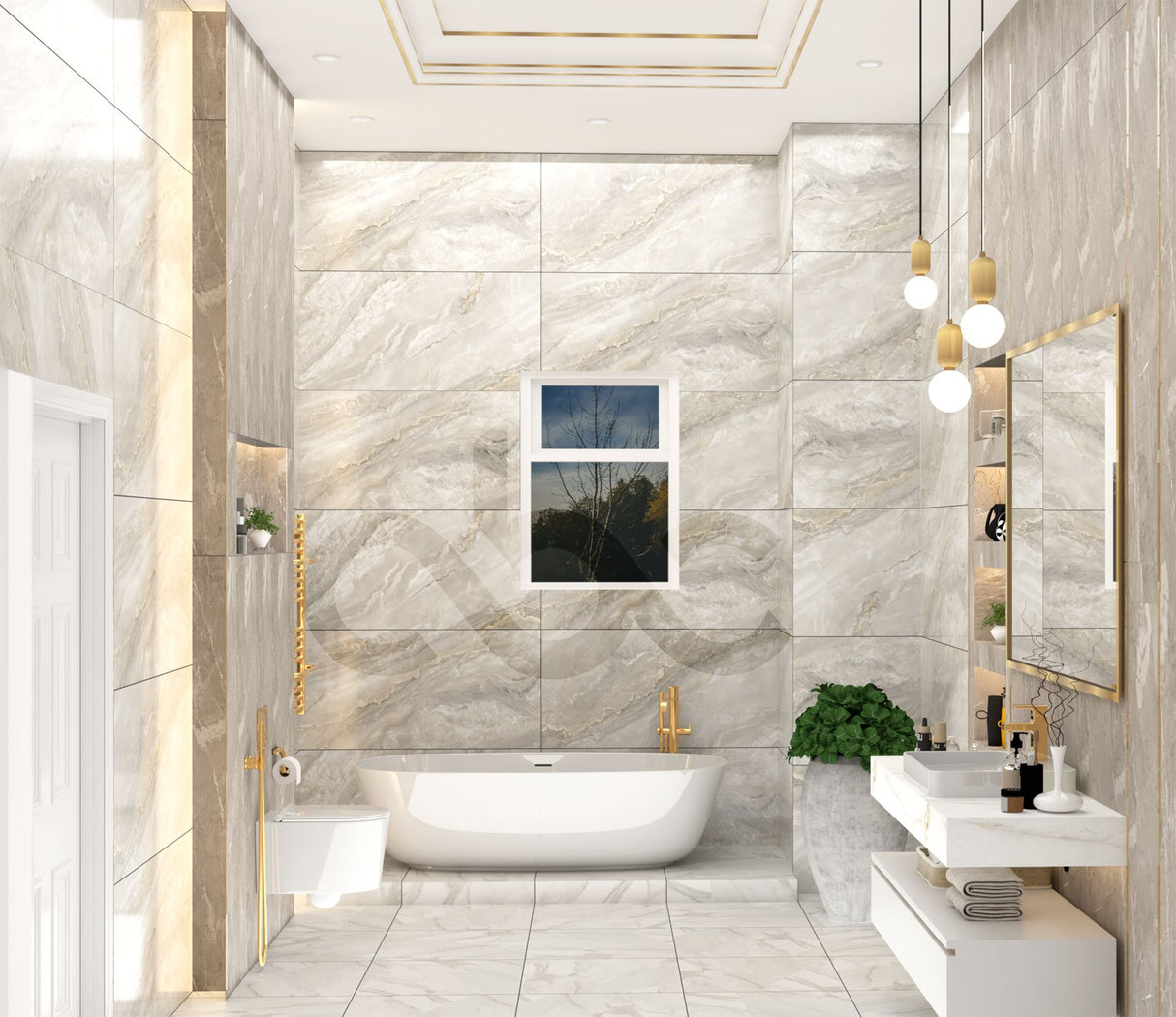 Tile-Nuvo Onyx Grey Random