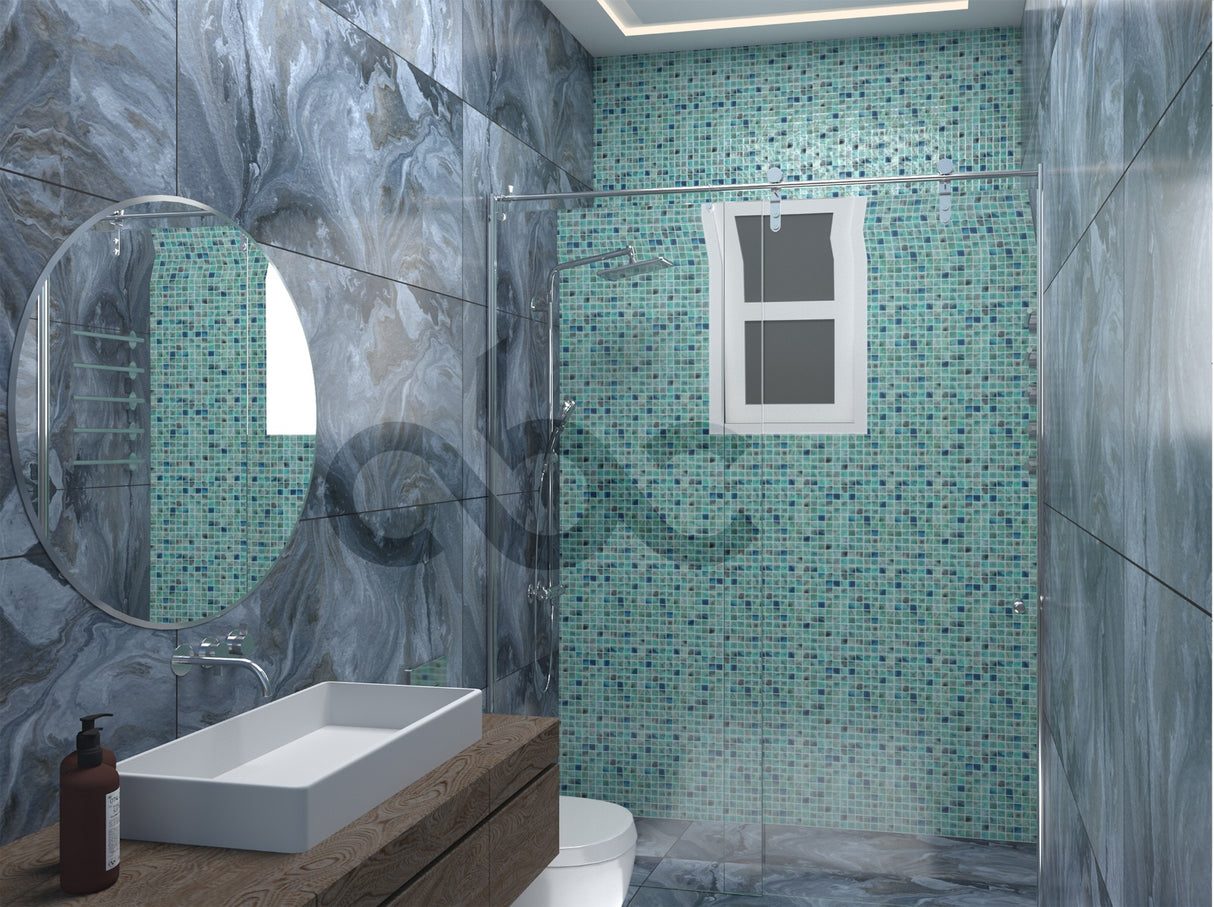 Kara Blue Dot Mosaic