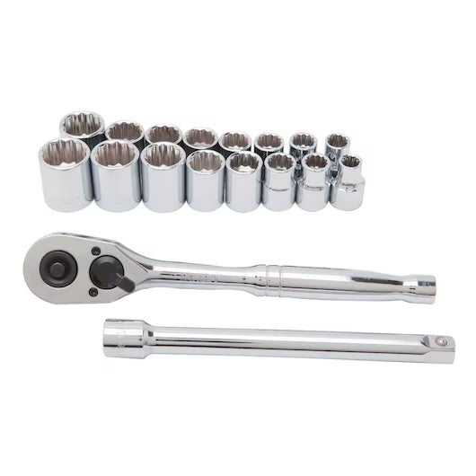 18 pc 3/8 in SAE & Metric Mechanic’s Tool Set