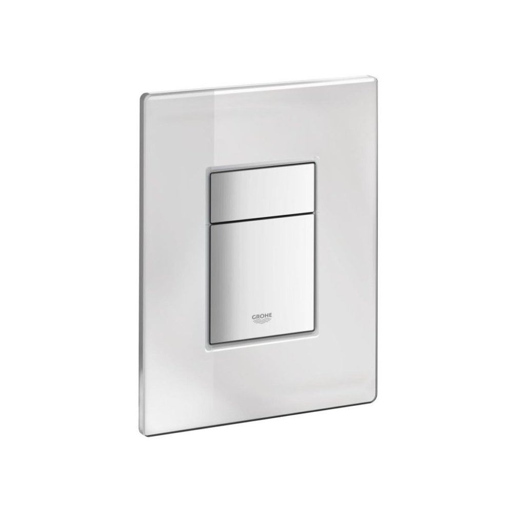 Grohe Skate Cosmopolitan WC Wall Dual Flush Plate – Mirrored Glass