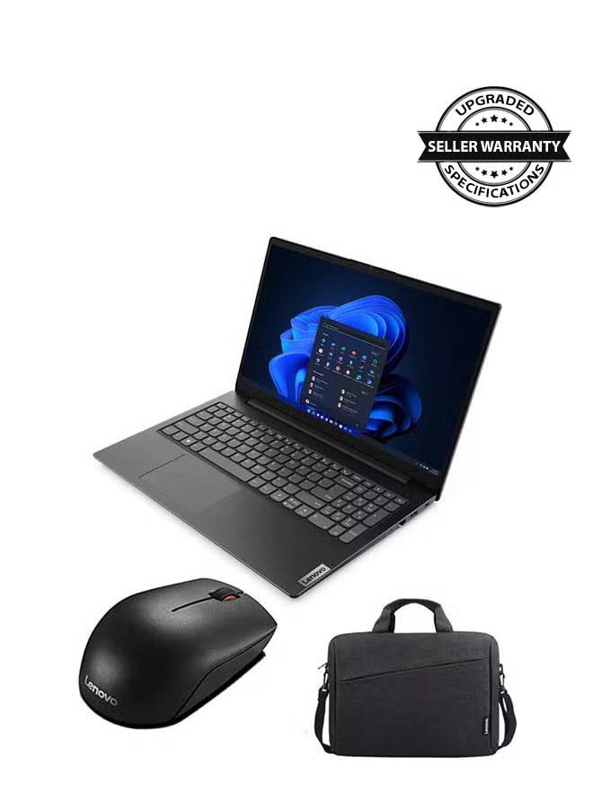 Lenovo V15 G4 Upgraded Laptop, 15.6-Inch Display, Intel Core i5-13420H, 16GB RAM, 512GB SSD, Intel UHD Graphics, Windows 11, Laptop Bag & Mouse, English, Black