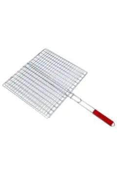 ROYALFORD | Barbeque Grill – Chromium Plated Iron with Wooden Handle (40x45x74cm)