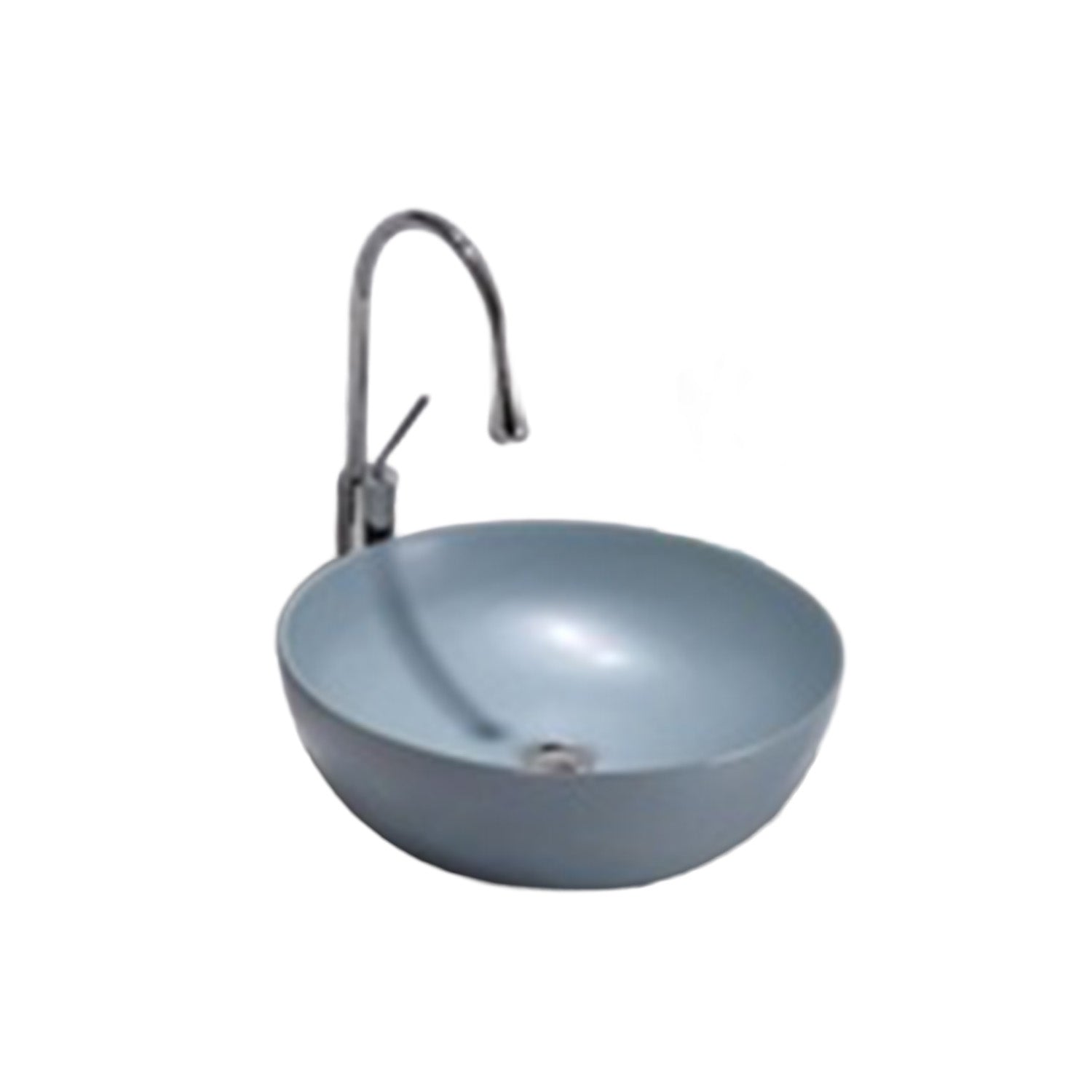 BX3804 Matt Blue Countertop Basin