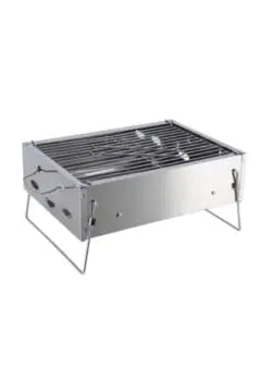 ROYALFORD | Stainless Steel Barbecue Stand with Grill (36x26x17cm)