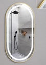 245L-G Gold Frame LED mirror with Aluminum Frame W60* H90 cm (135340)
