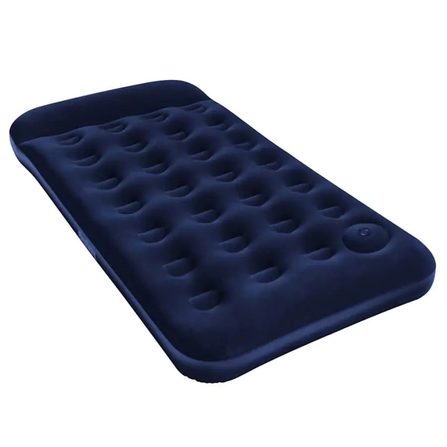 BESTWAY | Inflatable Flocked Airbed with Built-in Foot Pump – 188 x 99 x 28 cm