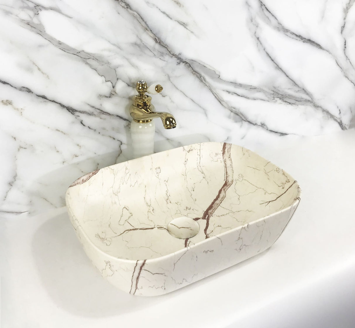 328-11M Marble Grey Basin