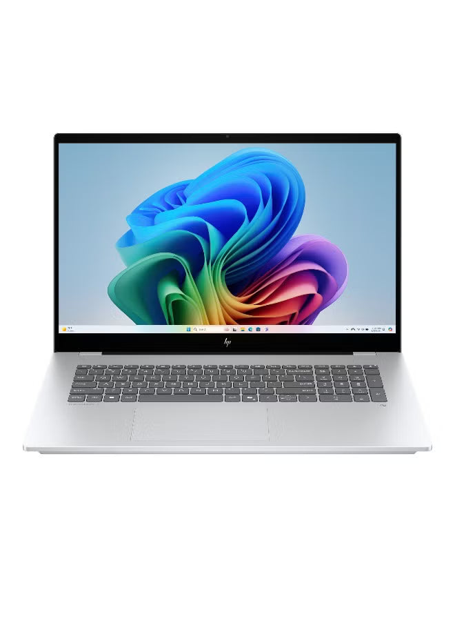 HP OmniBook 7 AI 17.3-Inch FHD Touchscreen Laptop, Intel Core Ultra 7 258V, 32GB RAM, 1TB SSD, NVIDIA GeForce RTX 4050 6GB Graphics, Windows 11 Home, English, Silver