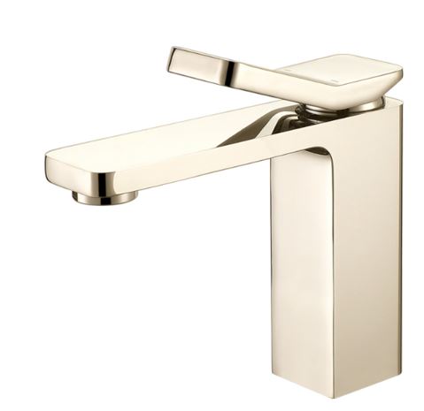 Faucet Single Lever Basin Mixer w/o Waste Brushed Gold