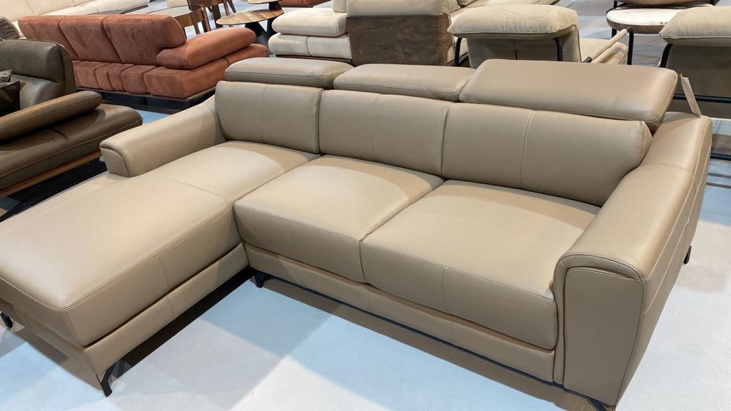 Full Leather Sofa Set  (Latte)