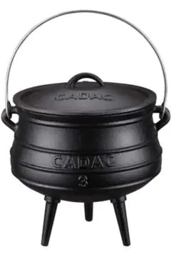 CADAC Cast Iron Potjie Pot No.3 (7.8 Liters)