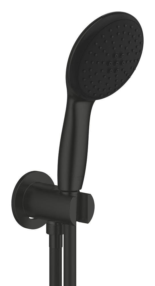 GROHE Tempesta 110 Wall Holder Set – 2 Spray Hand Shower (Rain & Jet)Black - Matt Black 264062433