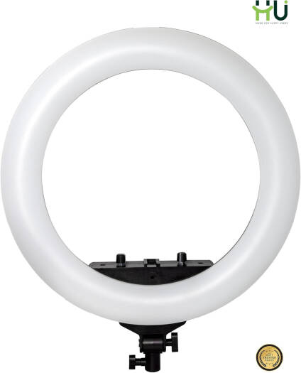 HU RGB LED Soft Ring Light 450mm HAC-1022 – Remote Control, 360° Rotation & Adjustable Color Modes