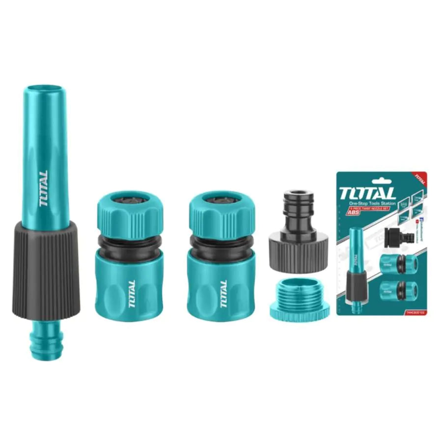 TOTAL | 5 Piece Hose Connector with Twist Nozzle