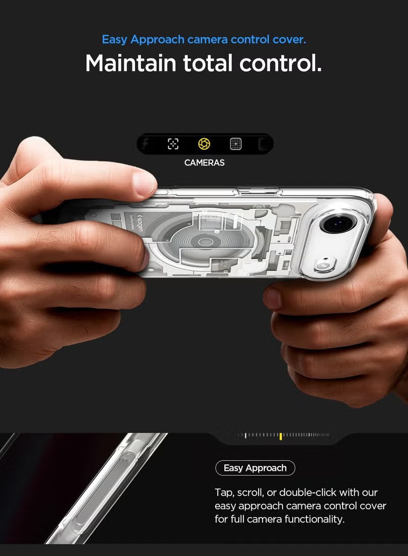 Ultra Hybrid MagFit iPhone 17 Air Case Cover with MagSafe (2025) - Zero One Natural Titanium