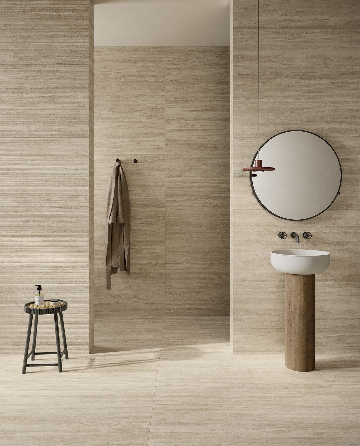 Tile-NC Beige Lines/Rett