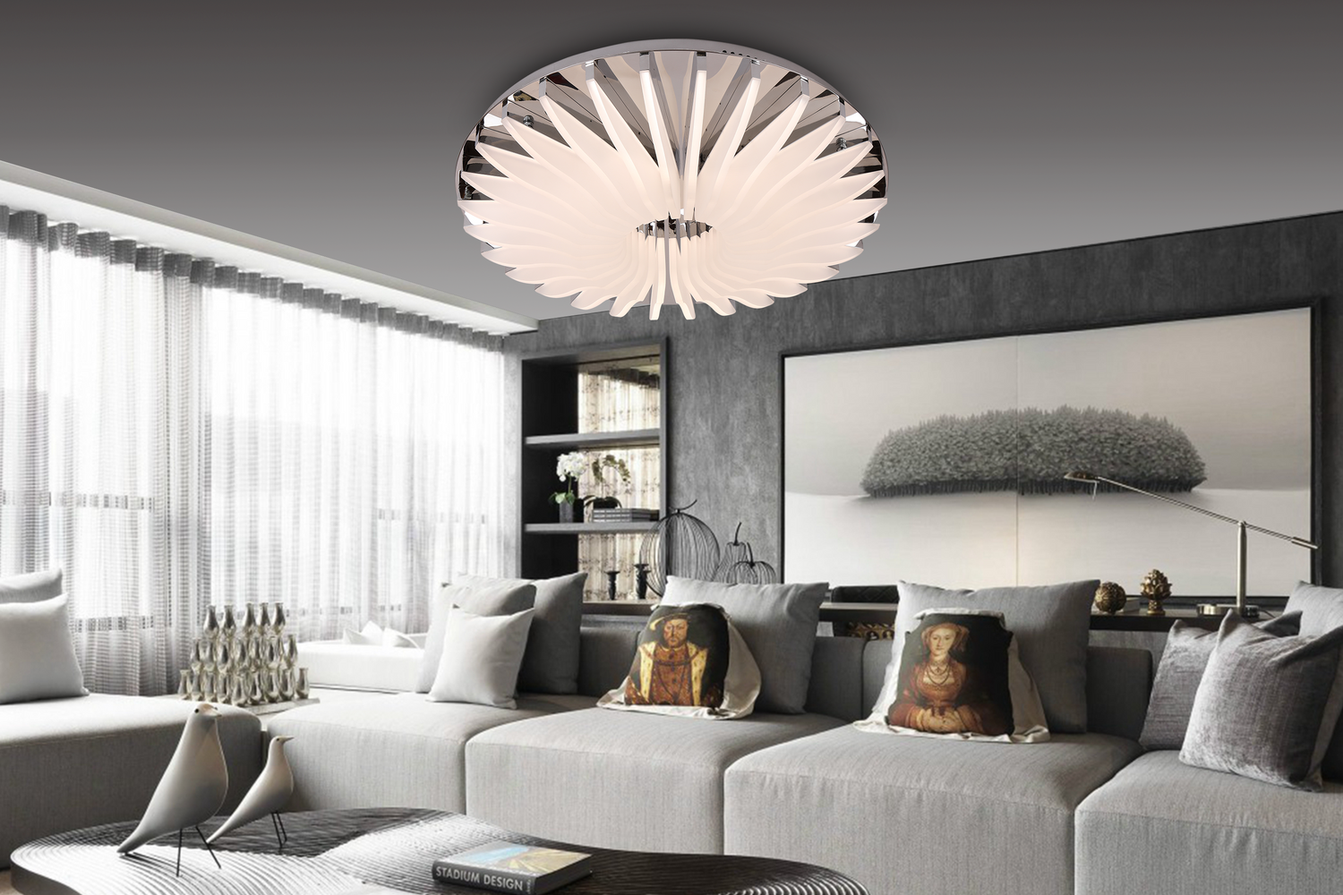 FFFT 5 LED LIGHT TH-9008-800-32 (Chrome) 96w 4000k