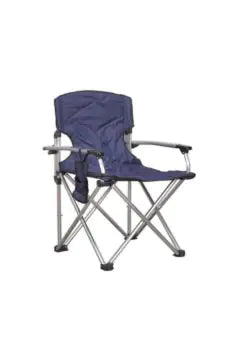 Aluminum Framed Folding Beach Chair with Side Pocket (Blue)