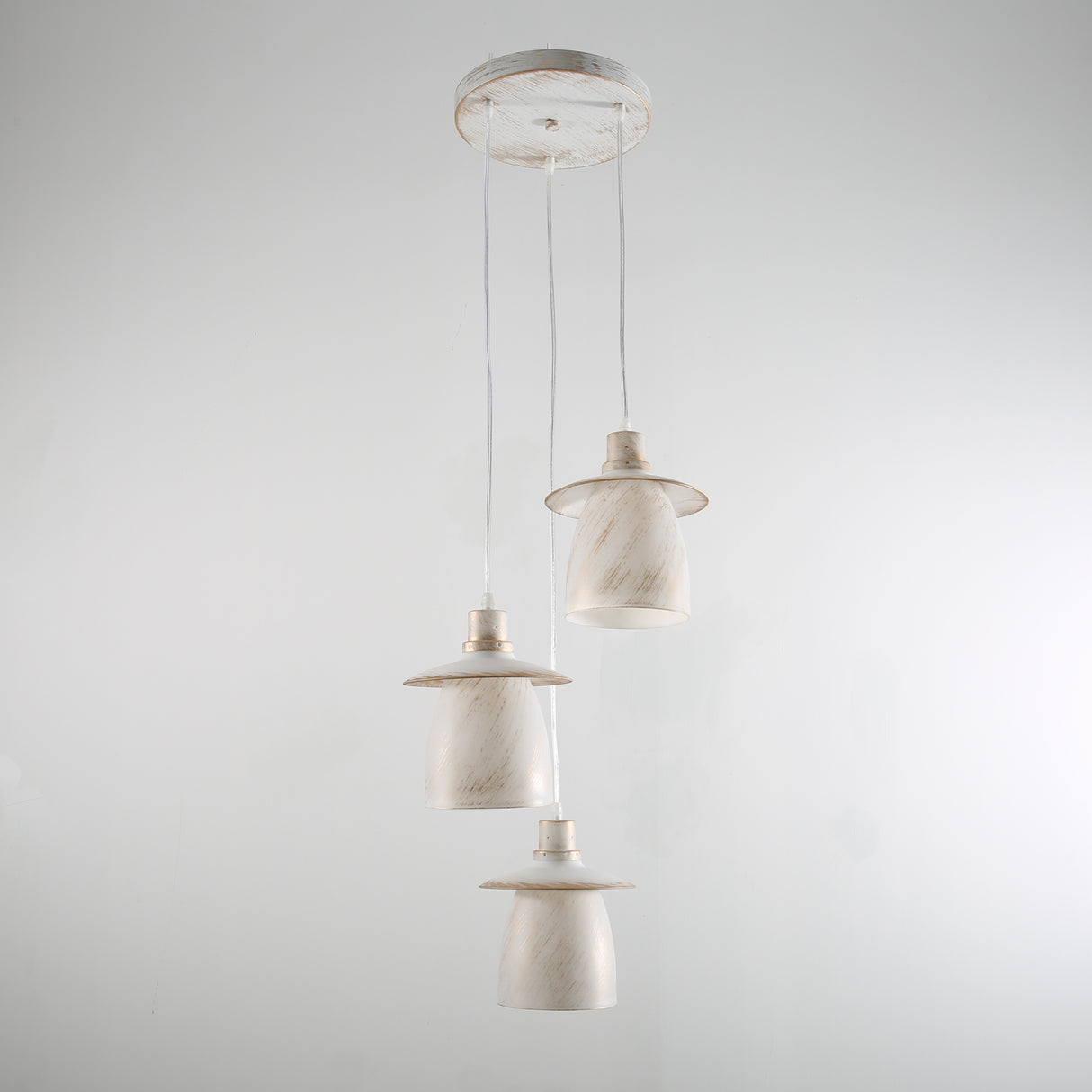 25W 3-Head Ceiling Light – Black/White/Gold | SanXiang 18320B/3P