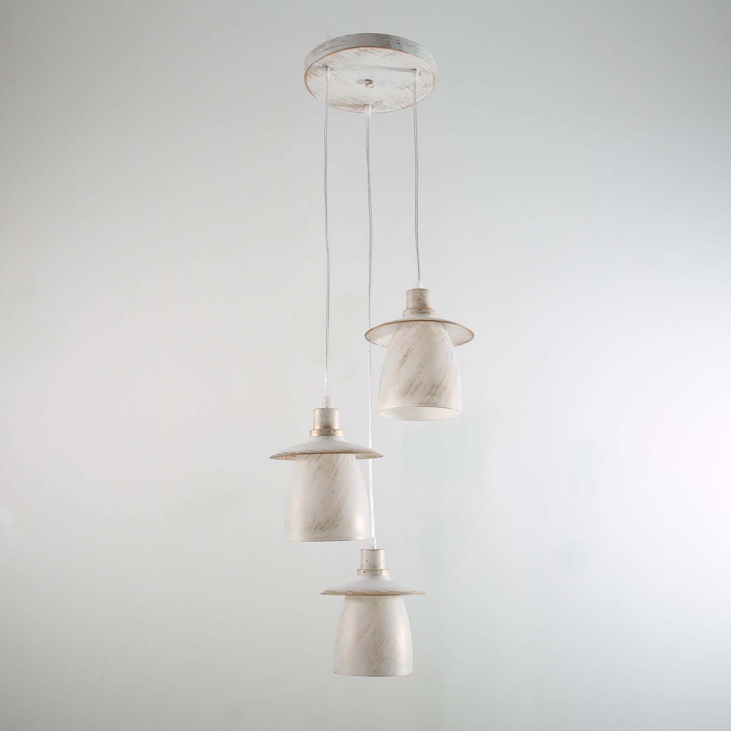 25W 3-Head Ceiling Light – Black/White/Gold | SanXiang 18320B/3P