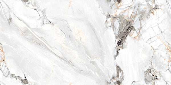 Carrara Snow GL-Seamless Glossy Tile – 160×80 cm