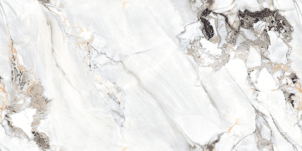 Carrara Snow GL-Seamless Glossy Tile – 160×80 cm