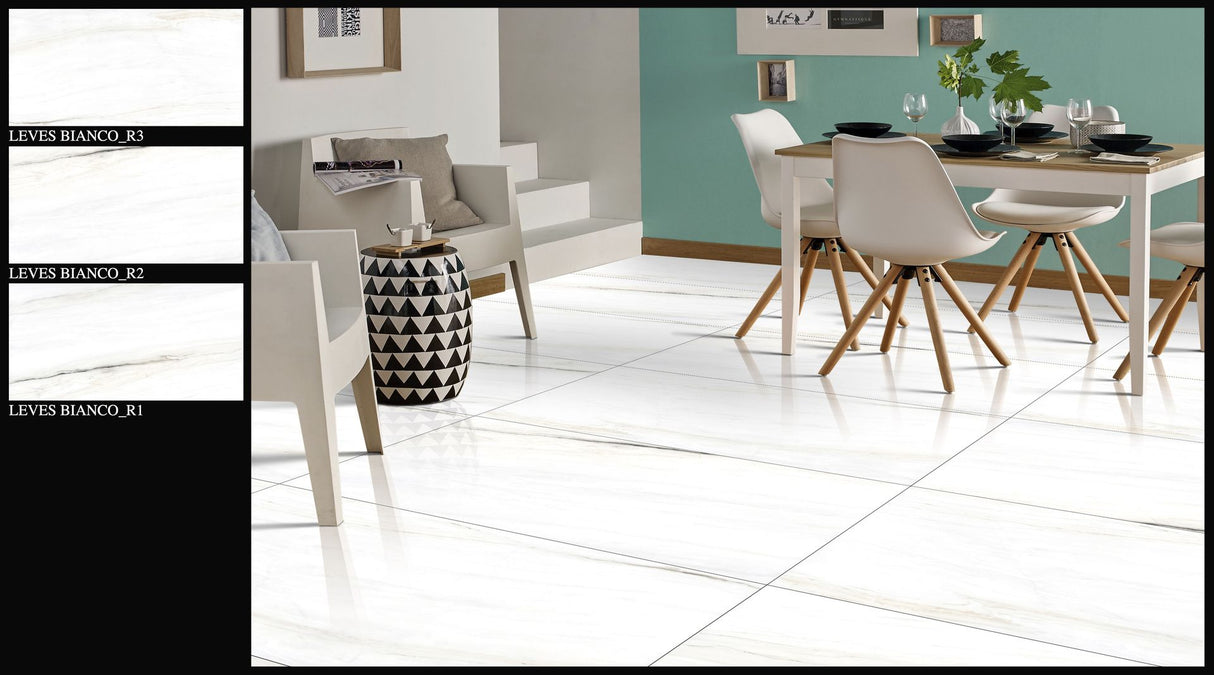 Tile-Leves Bianco Polished