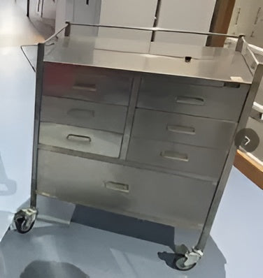 2 Stainless steel trolley