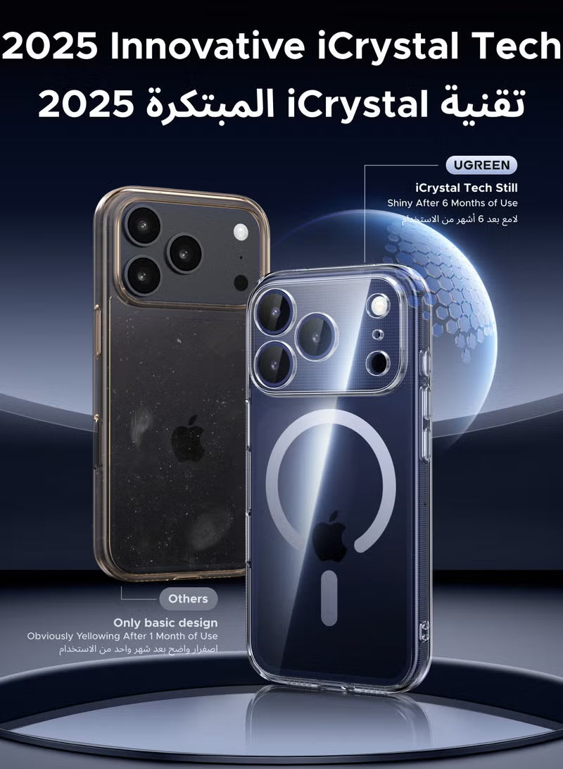 2 in 1 for iPhone 17 Pro Max Case, Compatible with MagSafe, with 1-Pack Privacy Screen Protector, Delay-Yellowing Military-Grade Protection, Shockproof Slim Magnetic Case for 17 Pro Max 6.9"